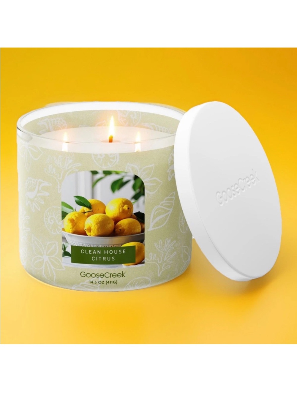 Goose Creek 3-Wick Candle- Clean House Citrus (14.5 oz)
